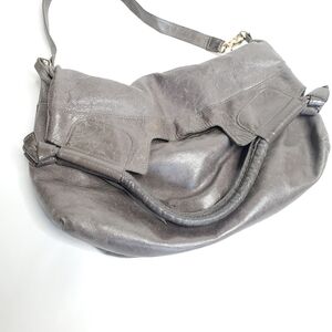 Foley & Corrina Gray Tote Bag Purse Leather